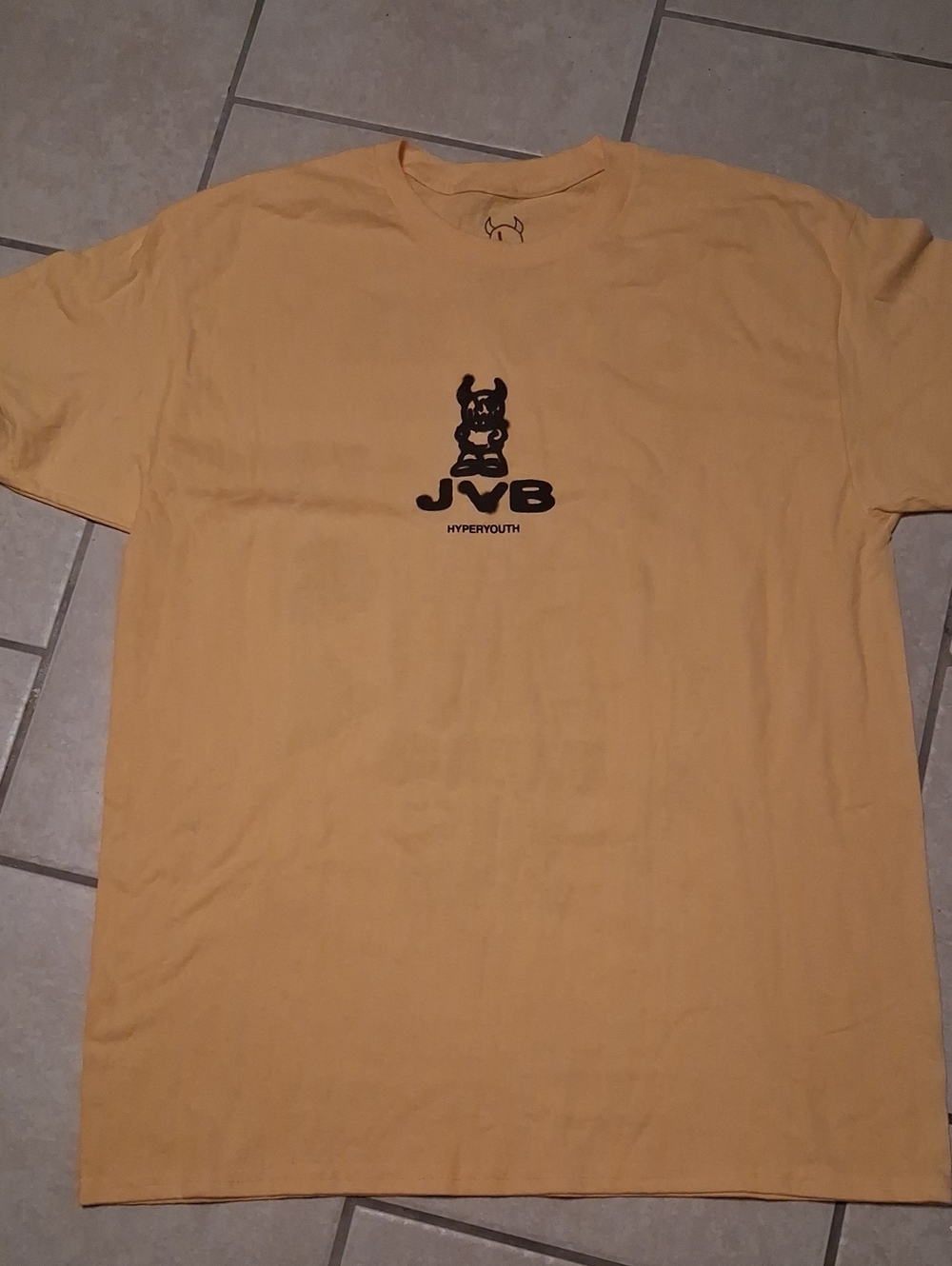 Hyperyouth Unisex Sz L Yellow & Black Licensed Graphic Band Tshirt